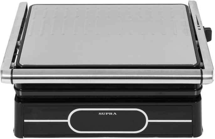Электрогриль Supra GS-7410 2000Вт черный/серебристый