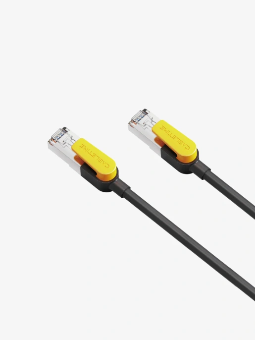 Патч-корд CABLETIME CN70E (CT-CAT7F-PB0.5) 0.5 м, FTP Gigabit Ethernet CAT7, желтый+черный