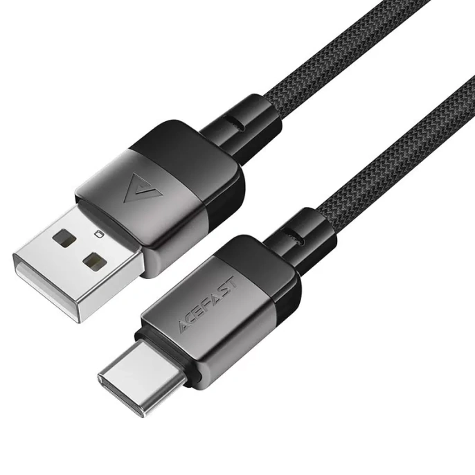 Кабель ACEFAST C9-04 USB-A to USB-C charging data cable 1.2m - Black AF-C9-04-BK