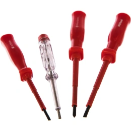 Набор диэлектрических отверток 3 предмета с тестером AV Steel AV-495103