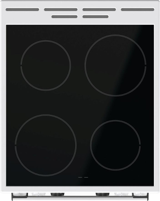 Электрическая плита Gorenje GEC5C61WG,  стеклокерамика,  без крышки,  белый