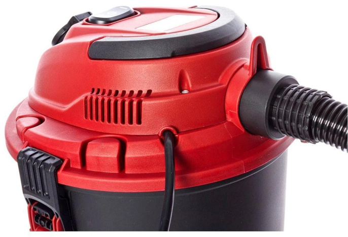 Строительный пылесос RedVerg RD-VC1200S-20P 1200Вт уборка: сухая/сбор воды/выдув черный