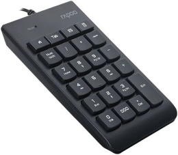 Цифровой блок проводной RAPOO K10-BL, цвет - черный 13323