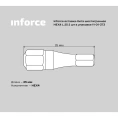 Вставка-бита шестигранная (2 шт; HEX4; 25 мм) Inforce 11-01-373