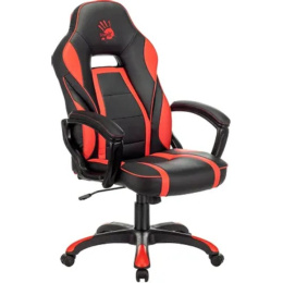 Кресло игровое A4Tech Bloody GC-350 черный/красный эко.кожа крестов. пластик черный 1392903