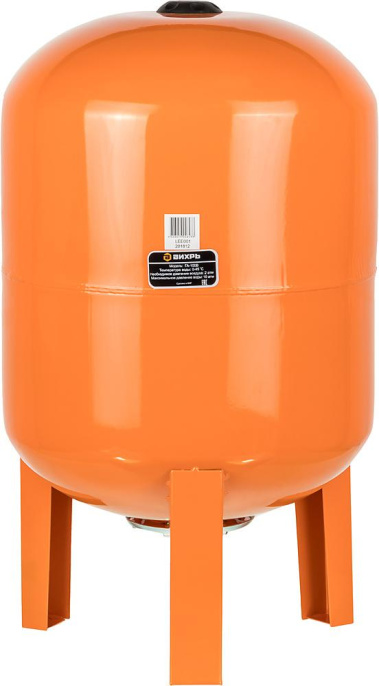 Гидроаккумулятор Вихрь ГА-100В 100л 10бар оранжевый 68/6/5