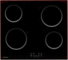 Электрическая варочная поверхность Krona Asten 60 BL, конфорок: 4 шт.,  стеклокерамика,  независимая, черный