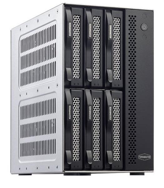 Внешний корпус для жёстких дисков TerraMaster D6-320 DAS tower/JBOD,Single Disk/up to 6 SATA 3,5' or 2,5' /1xUSB3.2 Type-C gen2/1xPS/1YW