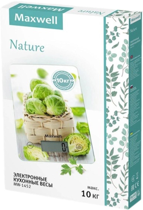 Весы кухонные Maxwell Nature MW-1452,  рисунок