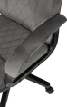 Кресло руководителя Бюрократ CH-730, ткань, до 120кг, топ-ган, фиксированные подлокотники,  темно-серый
