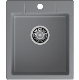 Кухонная мойка GRANFEST GRANFEST Мойка URBAN 242 1-чаша 420*490мм, монтаж: врезной, материал: кварц, цвет: темно-серый URBAN 242 dark gray