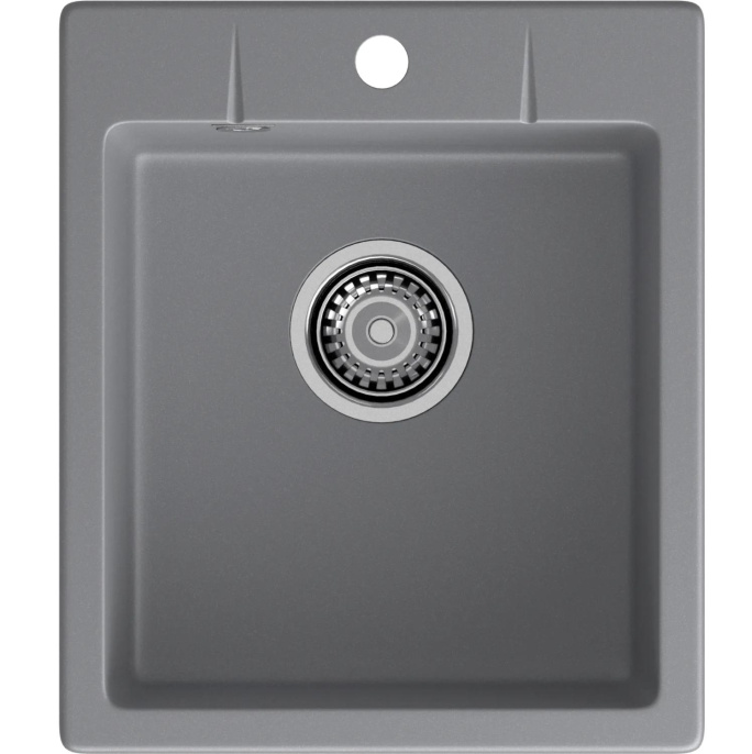 Кухонная мойка GRANFEST GRANFEST Мойка URBAN 242 1-чаша 420*490мм, монтаж: врезной, материал: кварц, цвет: темно-серый URBAN 242 dark gray