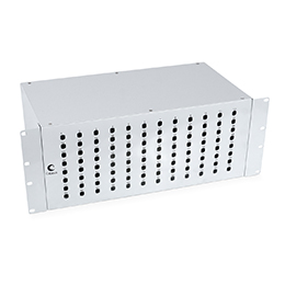 Cabeus FO-19-96ST Кросс бокс оптический 19" на 96 ST(FC) со сплайс-кассетой и КДЗС (без пигтейлов и проходных адаптеров)