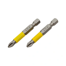 Биты кованые Профи односторонние (2 шт; PH2; 50 мм; сталь S2) FIT 57505