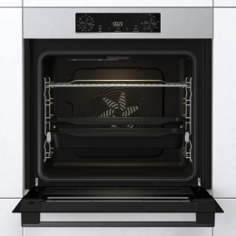 Духовой шкаф электрический Gorenje BOSB6737E06X, 77л, дверца с 2 стеклами, нержавеющая сталь/черный
