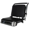 Электрический гриль RAGEX R782-900 с режимом барбекю, 2000 Вт, серебристый