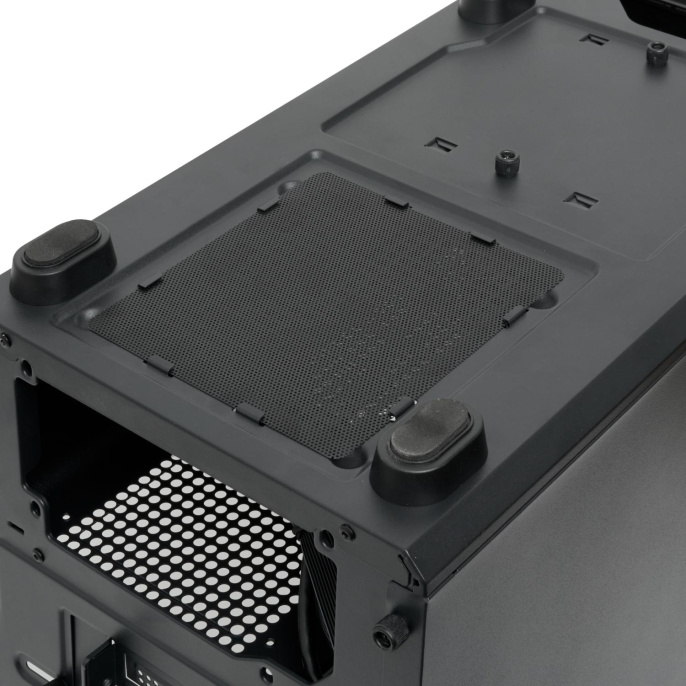 Корпус без блока питания Case HSPD M331, Mesh Mini-tower, Black, TG, 0.4 SPCC, no fans mATX, mITX 175/329/170mm 1x2.5", 2x3.5", 4xPCI 1xUSB-A 3.0, 1xUSB-A 1.0 370x220x408mm (M331-TGBK)