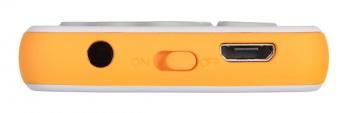 MP3 плеер Digma S4 flash,  8ГБ,  белый/оранжевый
