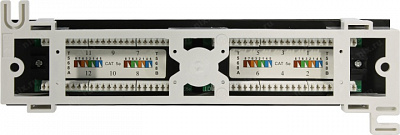 Коммутационная панель Patch Panel UTP 12 port кат.5e настенная Exegate EX256754RUS разъём KRONE&110 (dual IDC)