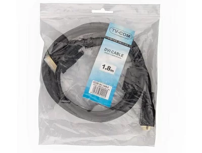 Кабель TV-COM DCG150V-1.8M DVI-D to DVI-D (25M -25M) 2 фильтра, CU, 1,8м, 6926123510025