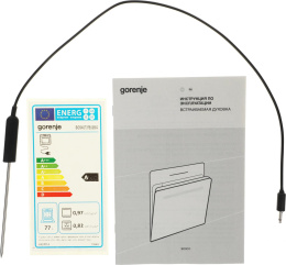 Духовой шкаф электрический Gorenje BOSX6737E09BG,  77л,  дверца с 2 стеклами,  черный