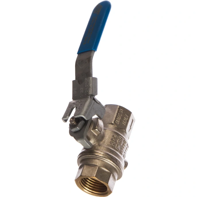 Шаровой кран с выхлопным отверстием в шаре RUB 1/2 DN15 PN14, ВР-ВР, серия BOLOGNA S.93, ручка S93D00