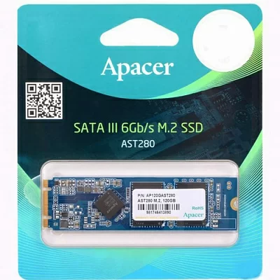 Накопитель SSD 120 Gb M.2 2280 B&M 6Gb/s Apacer AST280 AP120GAST280-1 3D TLC