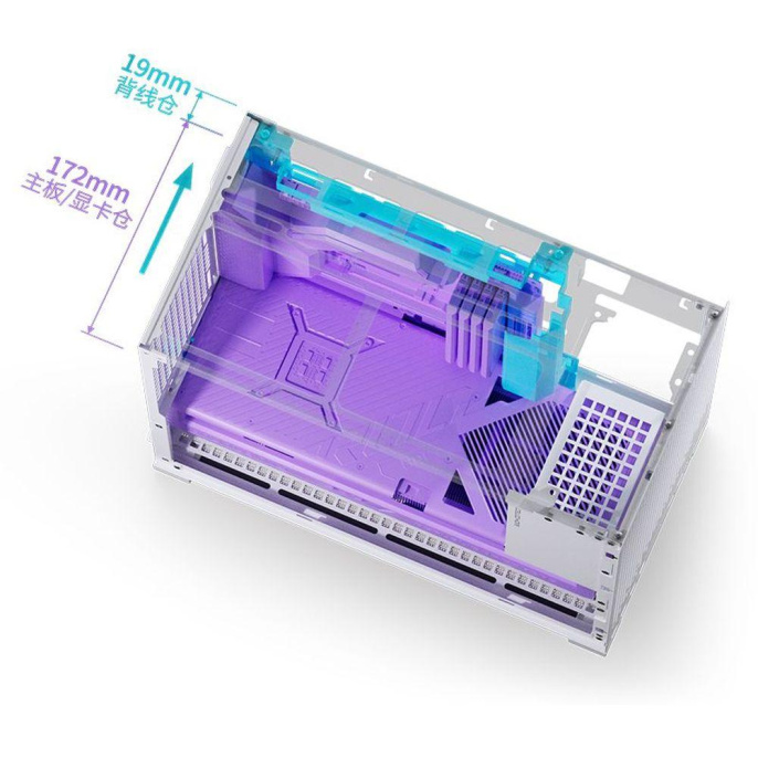 Корпус без блока питания Case JONSBO D32 PRO, Mini-Tower, TG, no fan, 2xUSB-A 3.2 + 1xUSB-C 3.2, mATX, mDTX, mITX Black (D32 PRO BLACK)