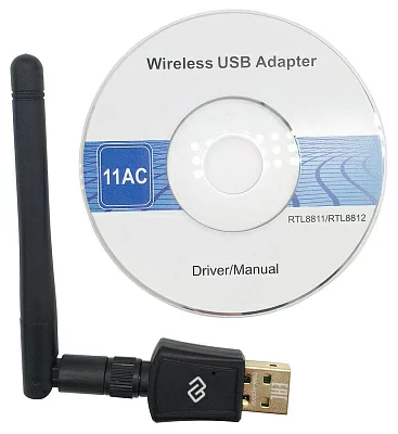 Сетевой адаптер WiFi Digma DWA-AC600E AC600 USB 2.0 (ант.внеш.съем) 1ант. (упак.:1шт)