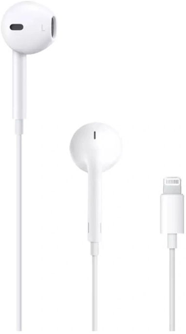 Наушники Apple EarPods A1748, Lightning, вкладыши, белый [mwty3zm/a]