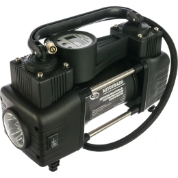 Двухцилиндровый компрессор AUTOVIRAZH 95 л/мин с цифровым манометром и функцией автостоп AV-010999