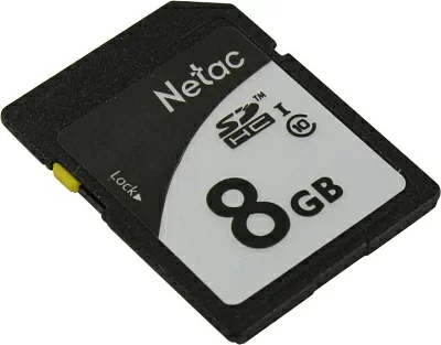 Носитель информации Netac P600 8GB SDHC C10 up to 20MB/s, retail pack