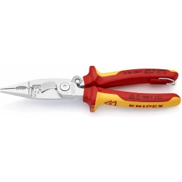 Электромонтажные клещи со страховочным креплением KNIPEX 200 mm KN-1396200T