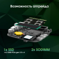 Неттоп Digma Pro Minimax U1 i5 1235U 1.3 16Gb SSD512Gb Iris Xe Windows 11 Pro GbitEth WiFi BT 60W темно-серый/черный DPP5-ADXW05