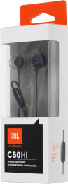 Гарнитура внутриканальные JBL C50HI 1.2м синий проводные в ушной раковине JBLC50HIBLU