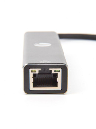 Переходник VCOM DH311A USB хаб, док-станция, Type-C m - 1 x LAN RJ-45+3xUSB 3.0 f