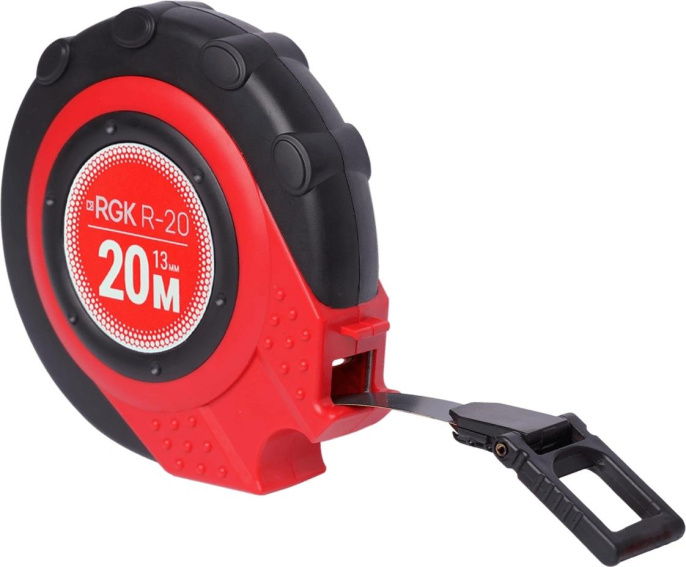 Рулетка строительная RGK R20,  20м x  13мм [755894]