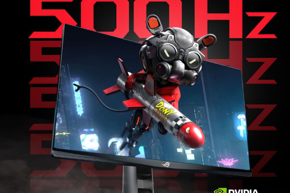 NVIDIA совместно с  ASUS представили ROG Swift 500Hz — первый в мире игровой монитор с частотой обновления 500 Гц