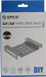 Крепление Orico AC52535-1S-SV шасси для SATA HDD/SSD 2.5/3.5" в отсек 5.25"