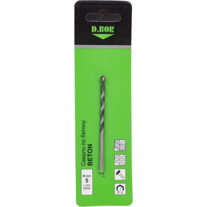 Сверло по бетону BETON 5x50/85 мм D.BOR D-DB-BET-05-085