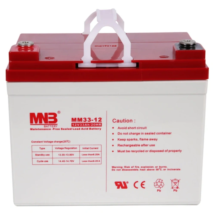 Батарея аккумуляторная АКБ MM33-12 12В 33Ач MNB MM33-12