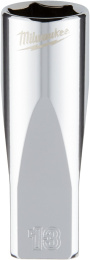 Головка Milwaukee 4932478333 1/4" 13мм удлиненная, крепление: квадрат с подпружиненным шариком, система измерения: метрическая, форма наконечника: внутренний торцевой шестигранник