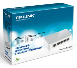 Коммутатор TP-LINK TL-SF1005D, неуправляемый