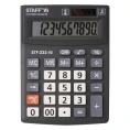 Компактный настольный калькулятор Staff PLUS STF-222, 138x103мм, 10 разрядов, двойное питание, 250419