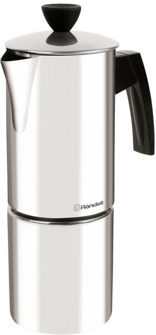Кофеварка гейзерная. Rondell Loft Professional RDS-1512 0.3л сталь нержавеющая стальной