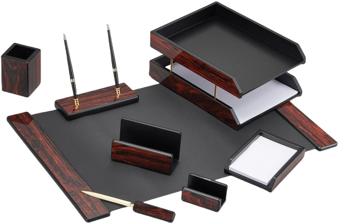 Настольный набор Good Sunrise 8FR-1A 8 предметов палисандр МДФ красное дерево