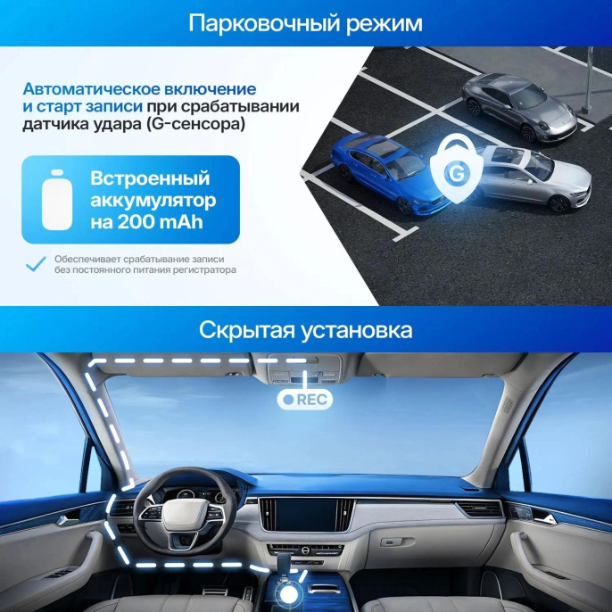 Видеорегистратор TrendVision Victory черный 2Mpix 1080x1920 1080p 170гр. GP6248