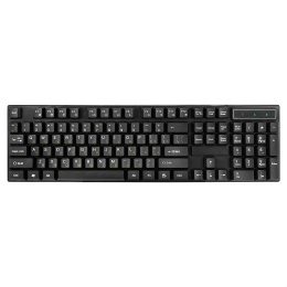Комплект ExeGate Professional Standard Combo MK110-OEM (клавиатура мультимедийная влагозащищенная 104кл. + мышь оптическая 1000dpi, 3 кнопки и колесо прокрутки; USB, длина кабелей 1.5м, черный, brown box) EX295303RUS