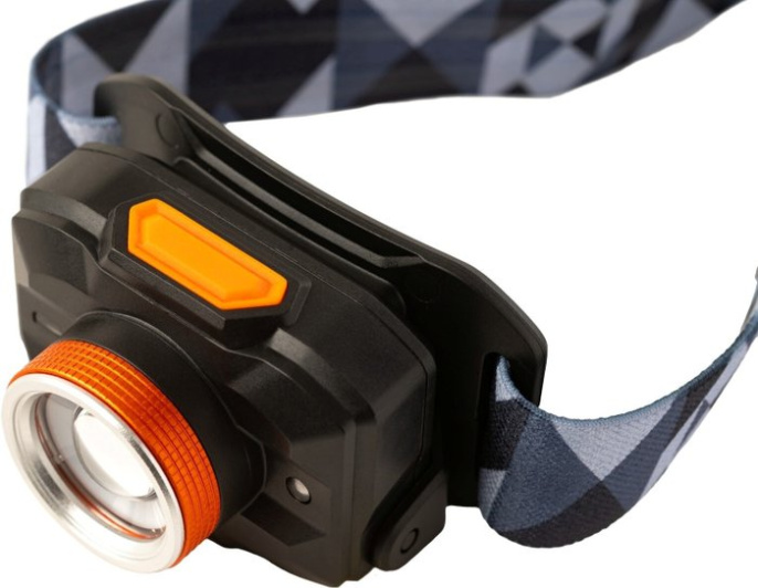 Фонарь налобный аккумуляторный MaxPiler MHF-04 (450/150/10 Лм, LED SMD, 55*, 5 реж, 3-80 ч, фокус. света)