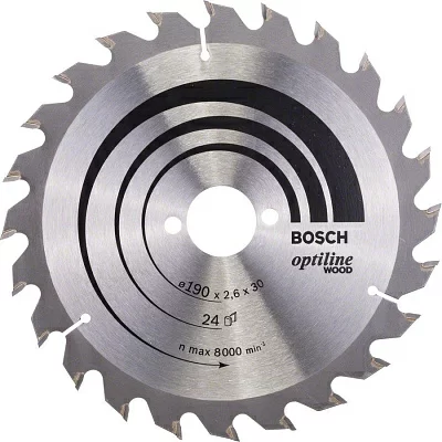 Диск пильный по дер. Bosch ECO WOOD (2608640615) d 190мм d(посад.) 30мм (циркулярные пилы)